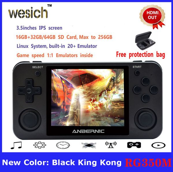 

rg350m wesich linux os ретро приставкам из алюминиевого сплава shell 3,5" full ламинирование ips экран ps1 эмуляторы rg350 game player
