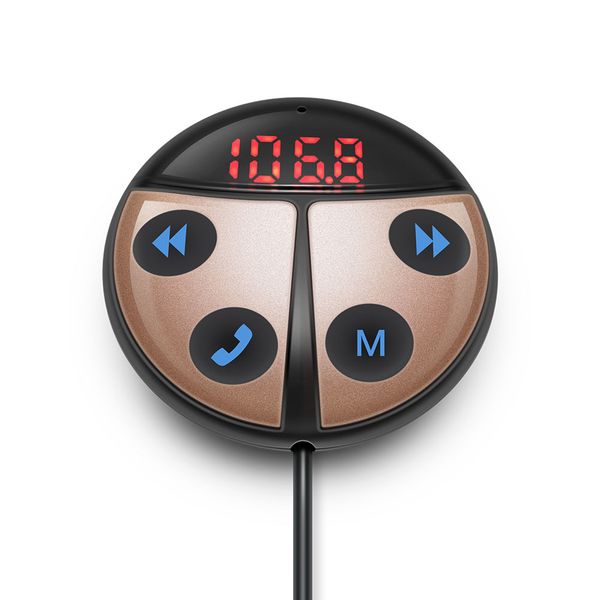 

2 in 1 shaped durable portable multifunction fm transmitter universal adapter usb interface practical bluetooth receiver car