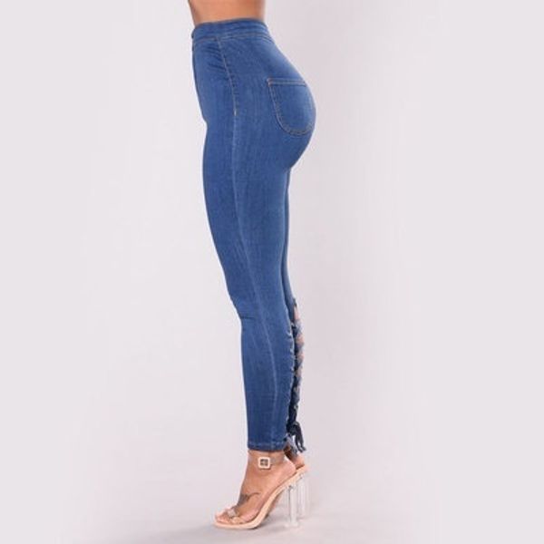 

women's butt lift super comfy stretch denim skinny jeans, Blue