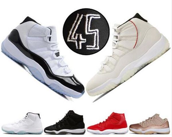 

Concord High 45 23 11 XI 11s Кепка и платье PRM Heiress Тренажерный зал Red Chicago Platinum Tint Space Jams Мужская