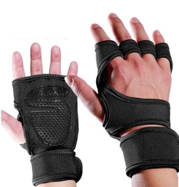 

2020 fitness exercise palms exercise gloves pressure wrist guards breathable training yakuda fitness gym wholesale sport discount fashion, Black