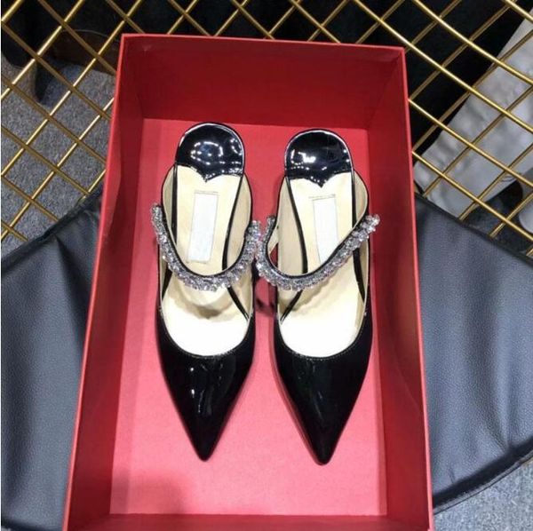 

classic fashion high-heeled shoes designer luxury high-end leather making simple and big women's high-heeled shoes number:19, Black