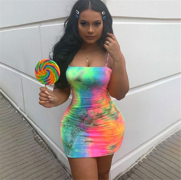 

summer dress 2019 womens strappy colorful mini dress sleeveless casual bodycon party clubwear robe femme, Black;gray