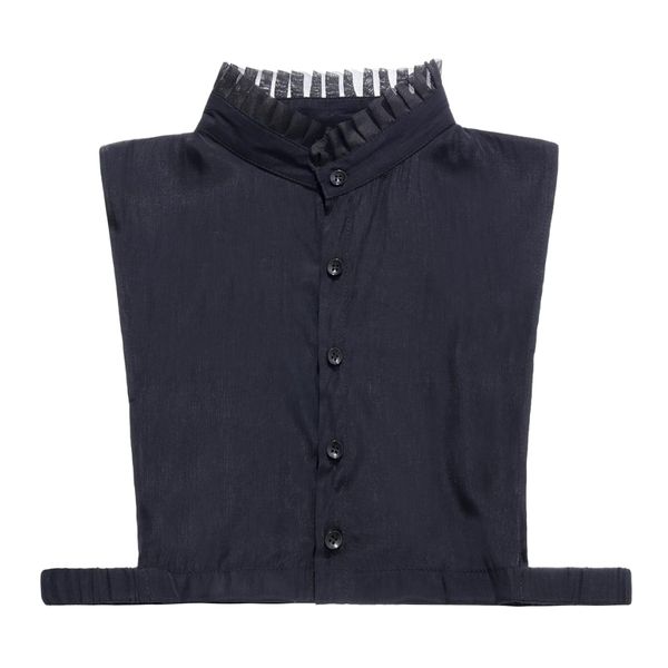 

women detachable false fake collar half shirt blouse dickey collar, White