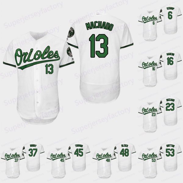 

Orioles Earth Day Throwback jerseys13 Manny Machado Chris Davis Chris Lee Mark Trumbo Trey Mancini Caleb Joseph Alec Asher Baltimore Jerseys