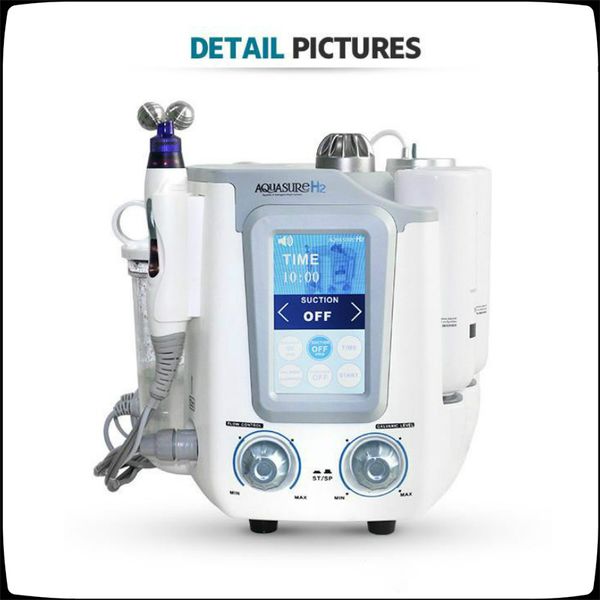 

2022 microdermabrasion portable 3 handles hyalunic acid input wrinkle removal skin tightening ultrasound face lifting machine