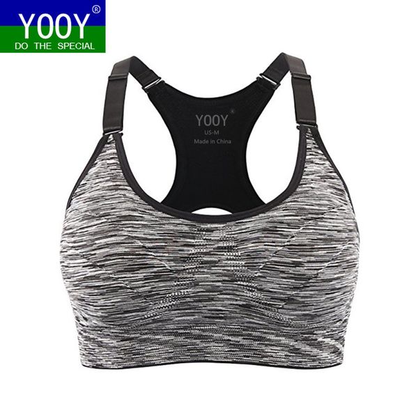 

yooy women sports fitness bra, White;black