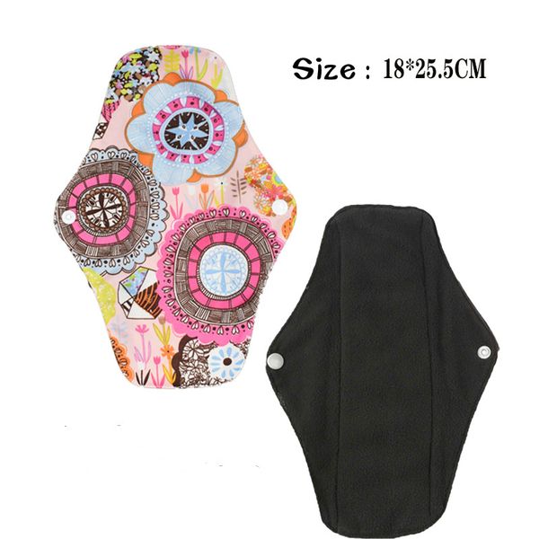 

charcoal bamboo washable menstrual pad reusable sanitary menstrual mama pad bamboo cotton cloth feminine hygiene panty liner towel pads