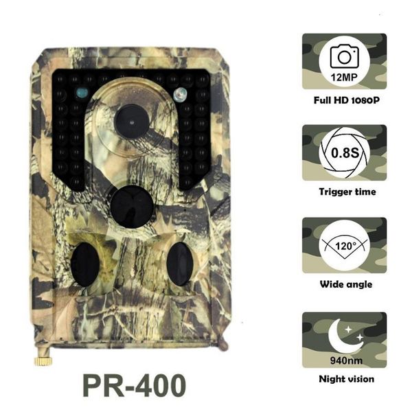 

pr-400 hunting camera waterproof 12mp p trap night vision trail camera 1080p scout wild leds hunting