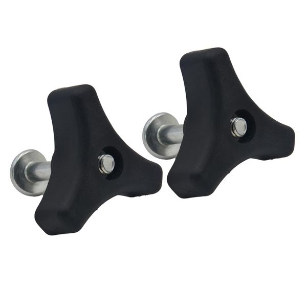 

2pcs plastic triangle handle knob nut screw bolt for lawn mower machine