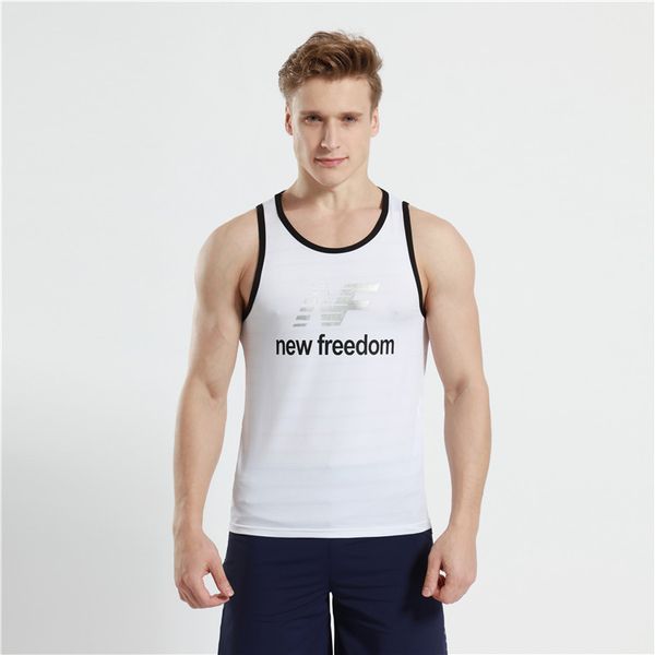 

new sleeveless quick-drying breathable wicking running basketball football fitness vest sportswear, Black;blue