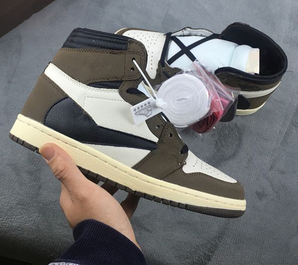 

2019 new 1 high og green brown low men basketball shoes sports sneakers trainers size 7-13