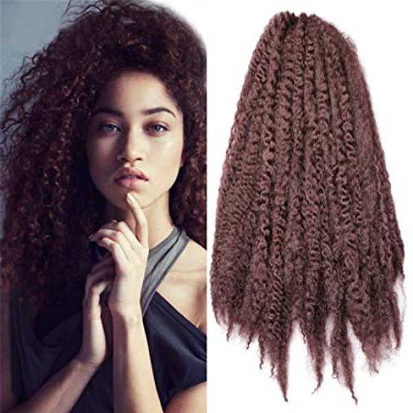 Grosshandel Synthetische Zopfverlangerungen Afro Kinky Twist Crochet Hair Braids Marley Braid Hair 18 Zoll Senegalese Curly Crochet Synthetic Braiding