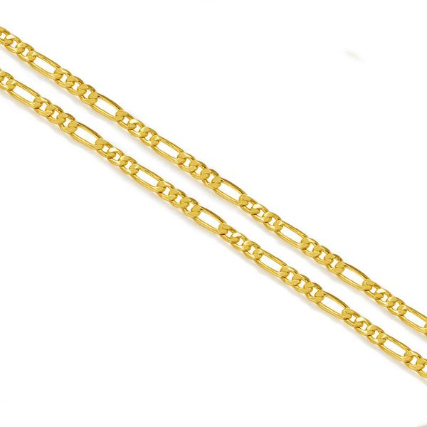 

mxgxfam 16/18/20/22/24/26/28/30 inches slim chain necklaces (2 mm ) fashion 24 k pure gold color buy lead and nickel free, Silver