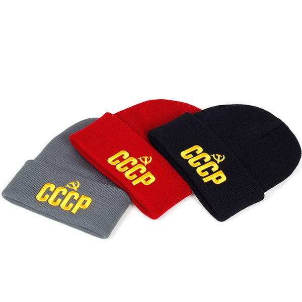 

2019 new cccp embroidery wool hat fashion korean men's and women's casual hats autumn and winter outdoor cold cap sports caps, Blue;gray