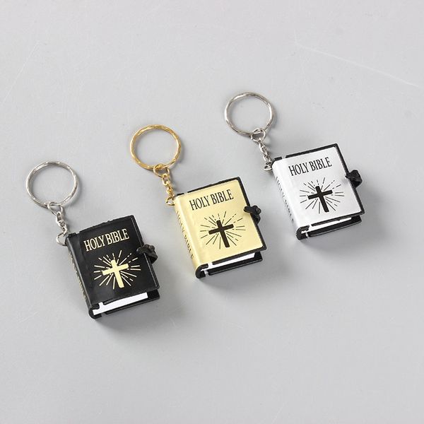 

fun keychain cool bible keychain that can be thumbing, Silver