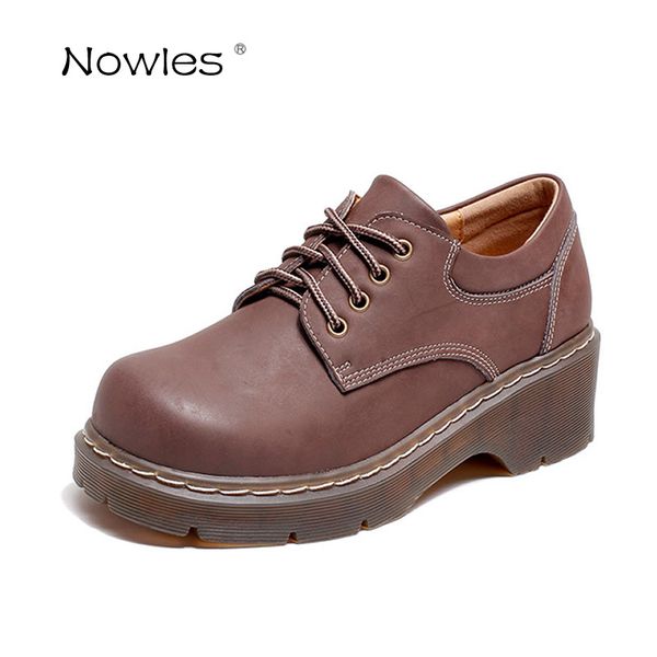 

harajuku short boots chic institute women shoes fashion boots round toe lace-up size 35-40 genuine leather ladies shoes, Black