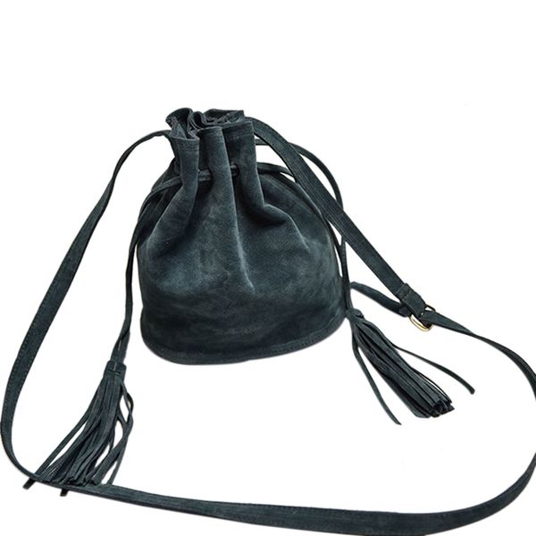 

новый стиль мода твердые женщины искусственная кожа сумка messenger ведро форма сумка женщины тотализатор кошелек сумка зеленый