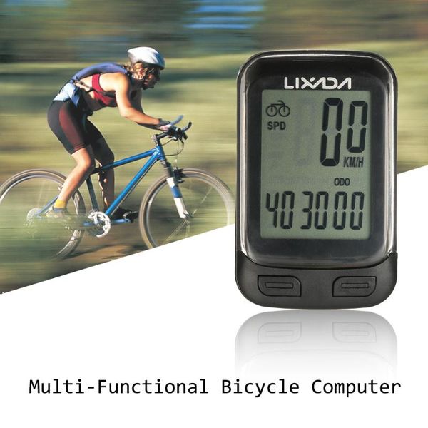 

wired / wireless bike computer multi functions bicycle computer speedometer cycling odometer with lcd screen backlight bicicleta