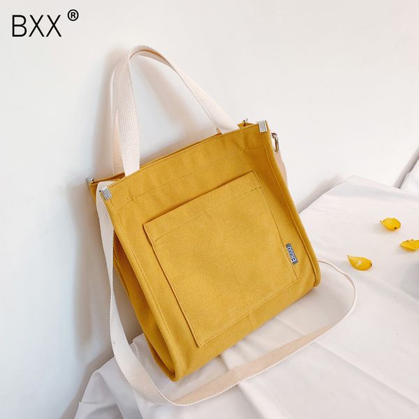 

bxx] women's single shoulder crossbody bag all-match portable package 2020 casual canvas large capacity handbag hf697