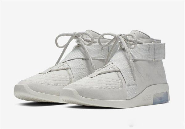 

New Released Air Fear of God 180 Raid Light Bone White Black Men women Basketball Shoes newest outdoor casual Sneakers AT8087-001