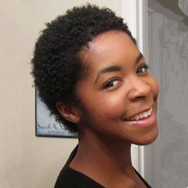 Short Pixie Afro Kinky Curly Natural Hair Afro Curly Wigs Human
