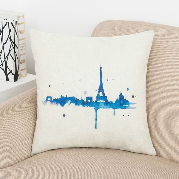 

vintage paris eiffel tower pillow cushion cover pillow case home decoration chair decoration for home decor sofa decoration fa1917
