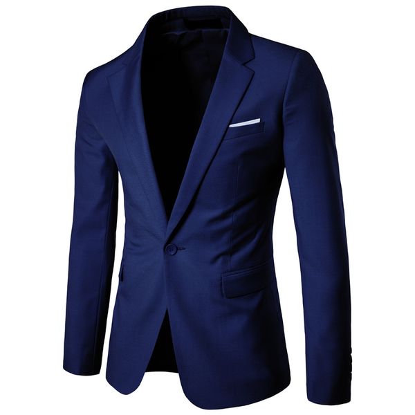 

new brand 2019 fashion men blazer slim causal style suit blazer solid color pocket male suits jacket blazers size s-6xl, White;black