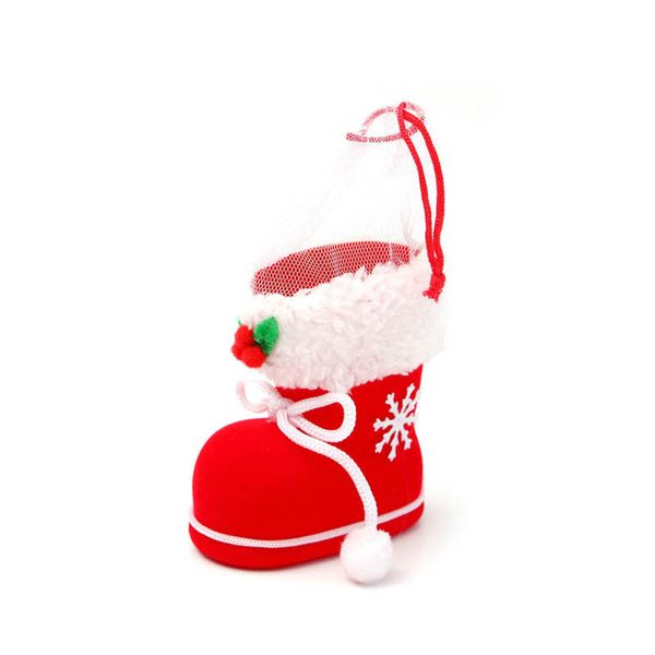 

merry christmas santa boot shoes hanging candy gift bags xmas tree decoration dtt88