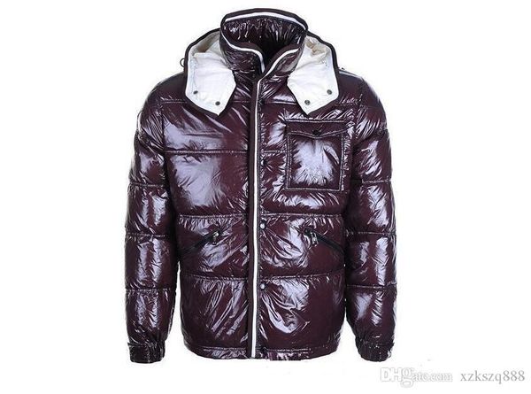 

new classic france brand men casual shiny maya down jacket down coats mens outdoor warm feather men's winter clothing, Black