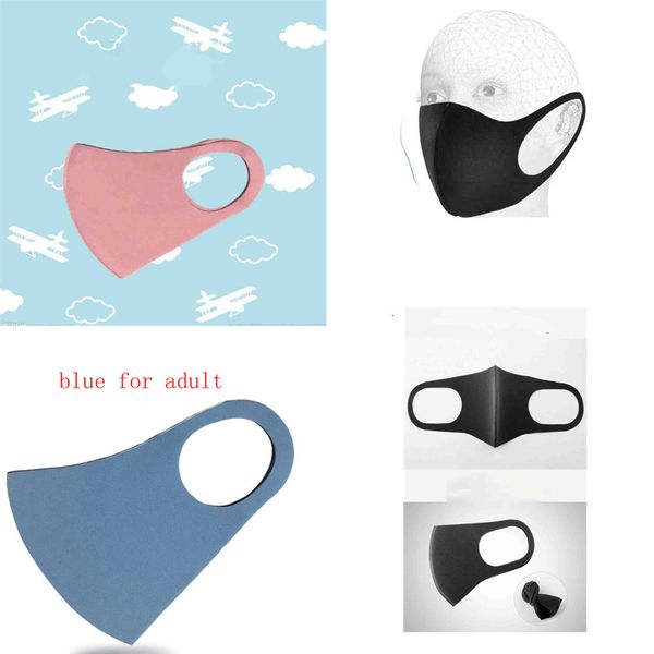 

masque ffp2 dhl shipping kids adults sponge dustproof pm2.5 face mouth mask with breath wide straps washable reusable