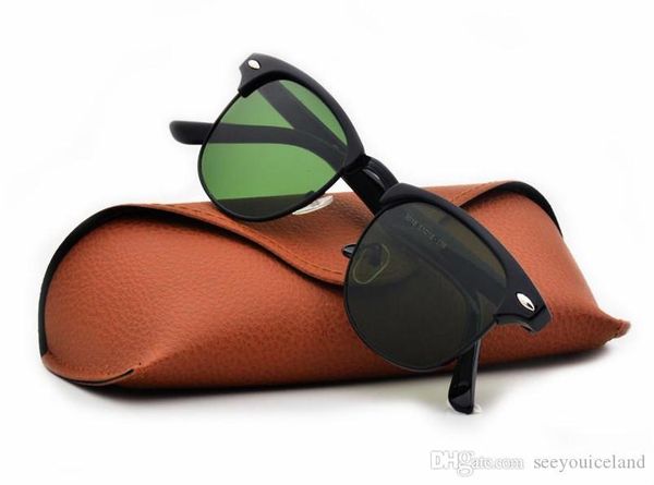 

with box 2020 half frame sunglasses women men sun glasses outdoors driving 3016 glasses uv400 eyewear drop shipping, White;black