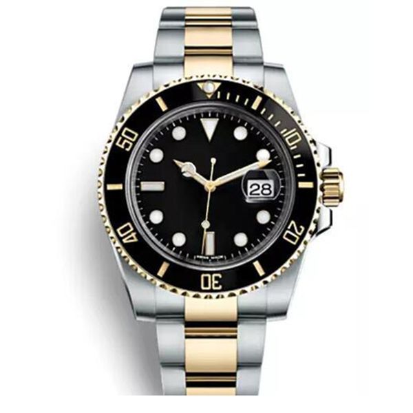 

2020 роскошные часы 2813 автоматические механические часы керамический ободок доры 40mm 116 luminous золото нержавеющей pointersteel master, Slivery;brown