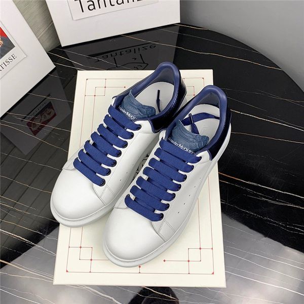 

men's shoes new gradient laces leather small white shoes women's thick sequins couple sports shoes size 35-45 03, Black