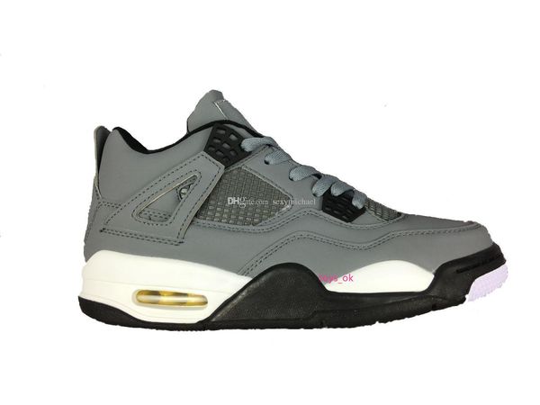 

cool classic grey 4s 4 basketball shoes sneakers new 2019 sports shoes mens us7-us12 trainers with box