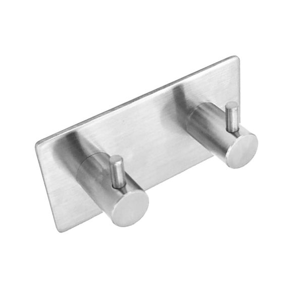 

stainless steel self adhesive waterproof robe towel coat hook hanger wall mount for home kitchen bathroom