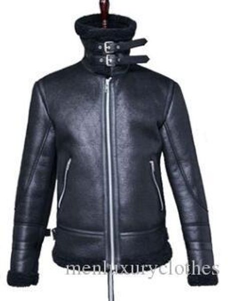 

men leather jackets cashmear woolen turtleneck windbreaker jacket coats winter thick warm, Black;brown