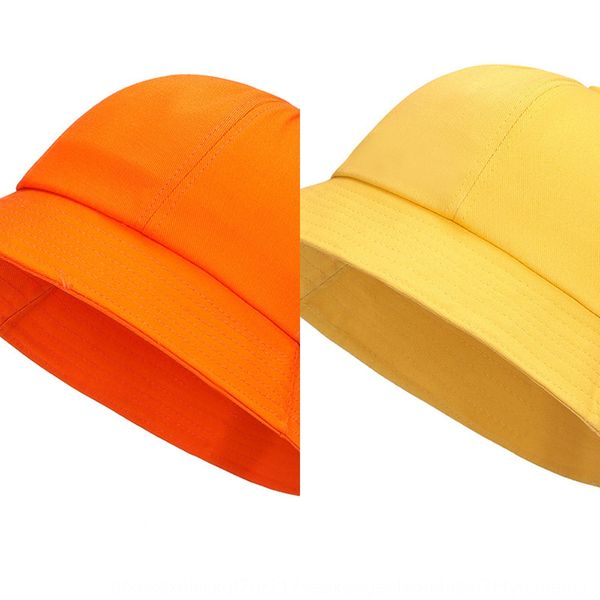 

kindergarten pupils children's fisherman bucket bucket cute boys and girls class basin hat sun hat, Yellow