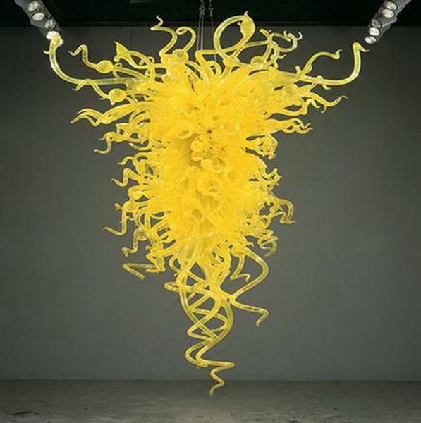 

china luxury yellow glass chandelier lamp led lights large l lobby led crystal chandelier lighting
