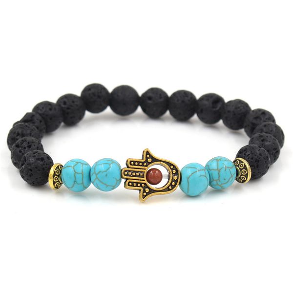 

2020 браслет мужчины новая мода для женщин модные ручной работы классический strand камень браслет из бисера для мужчин подарок ювелирных из, Black