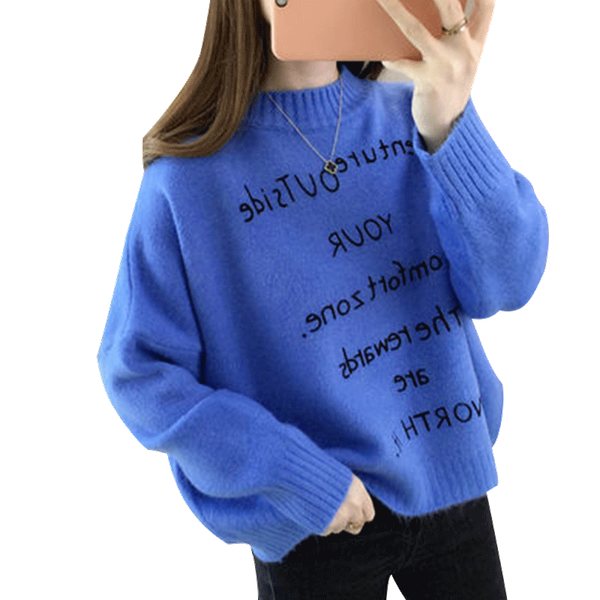 

2019 women's sweaters pullovers autumn winter long sleeve pullover sweater women new casual knit sweater student loose, White;black