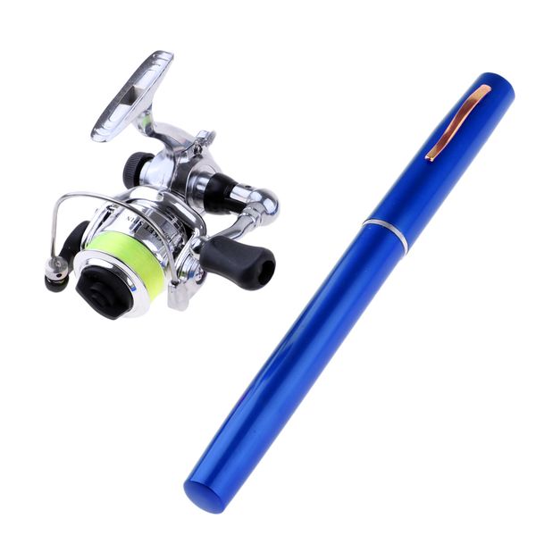 

mini portable pocket pen size fishing rod and spinning reel combos