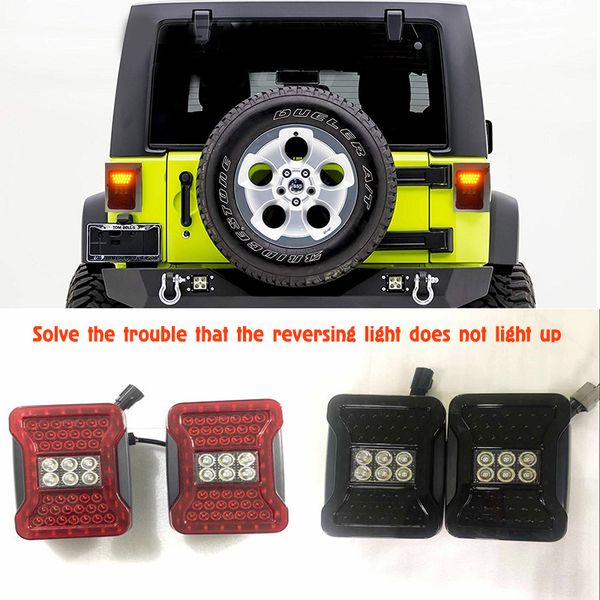 

new usa/european version led tail lamp for wrangler jk 07-17 car tail light series rear lamps brake reverse light