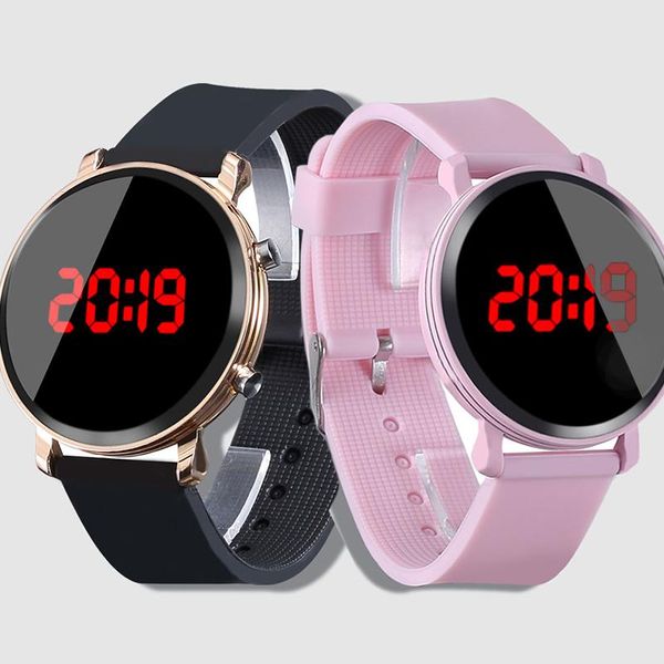 

2019 casual pink watch children's watches silicone led watch digital clock boys sport wristwatch kids watches girls reloj ni o dkopo, Blue