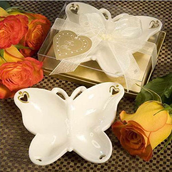 

ceramic butterfly fruit plate small mini snack tea plate exquisite candy dishes wedding decoration party favor gift