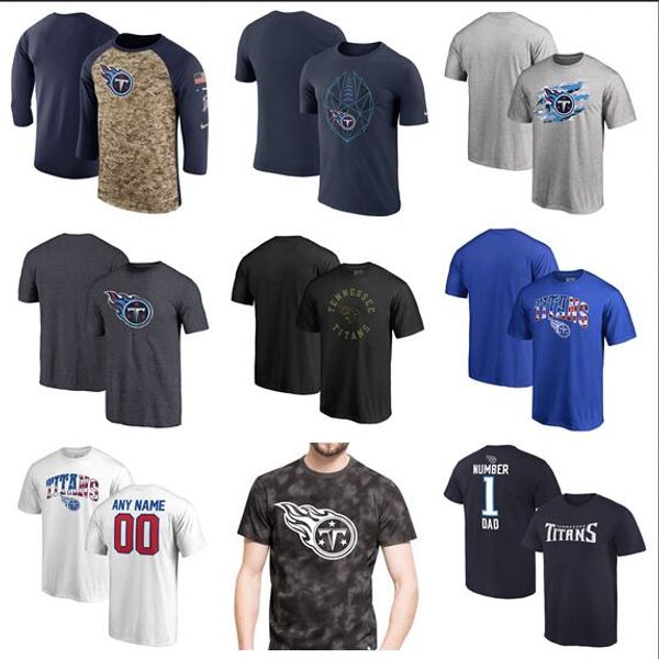 

2019 men titans salute to service -fit pro line by fanatics branded iconic color blocked t-shirt-olive white gray blac, Blue;black