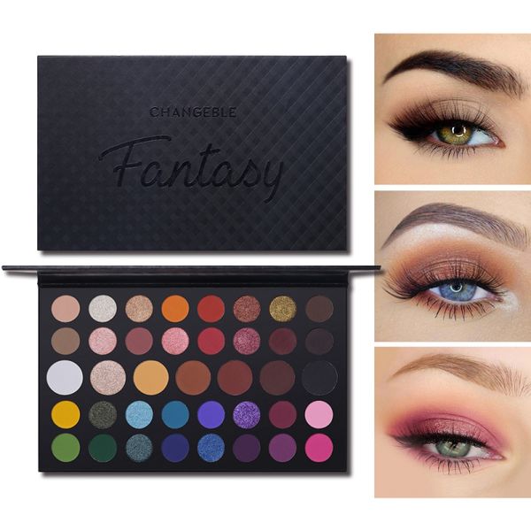 

eyeshadow powder 39 colors matte shimmer glitter makeup eye shadow palette long-lasting natural eyeshadow n