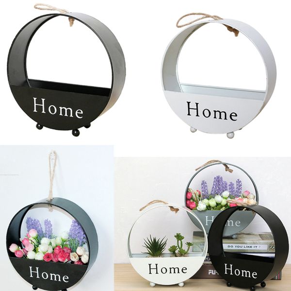 

iron hanging basket hanging flower pots