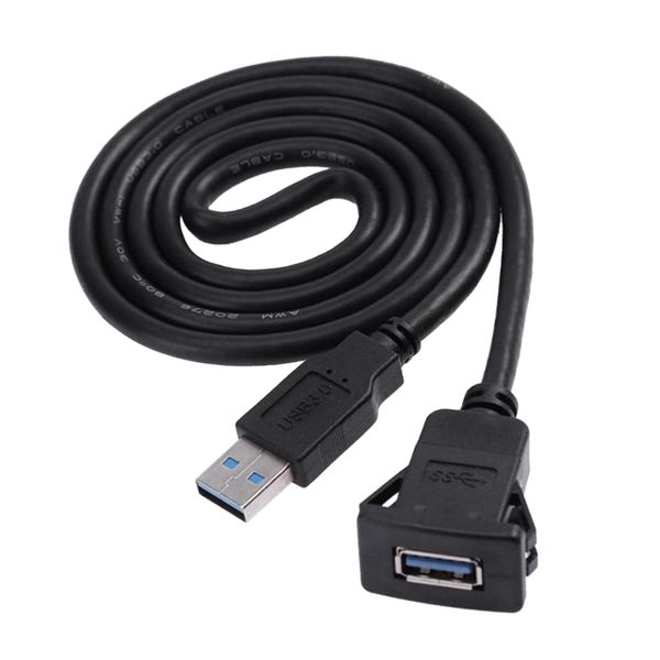 

car dashboard flush mount usb 2.0 socket extension panel