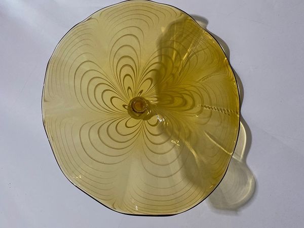 2019 Mouth Blown Modern Decorative Glass Wall Plates Blown Glass